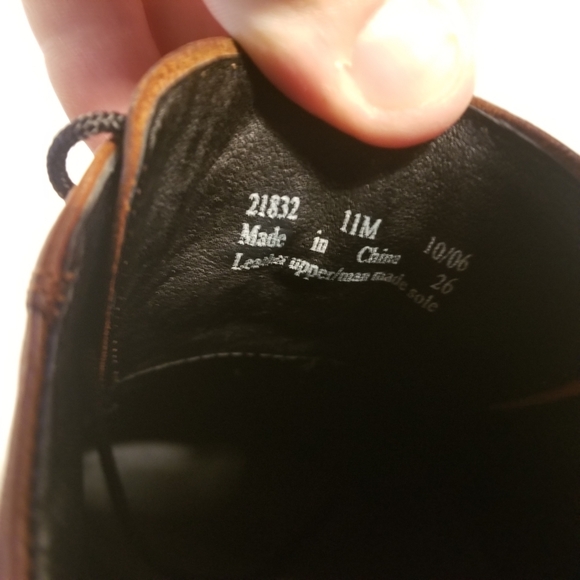 Bostonian- Mens Leather Formal Shoes - Size 11 - Picture 13 of 13